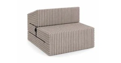 Rozkládací pohovka SUZI BÉŽOVÁ SZTRUKS 70x200 výška 14 cm